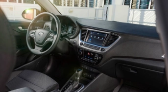 Панель управления в Hyundai Accent black Алматы Панель управления в Hyundai Accent black